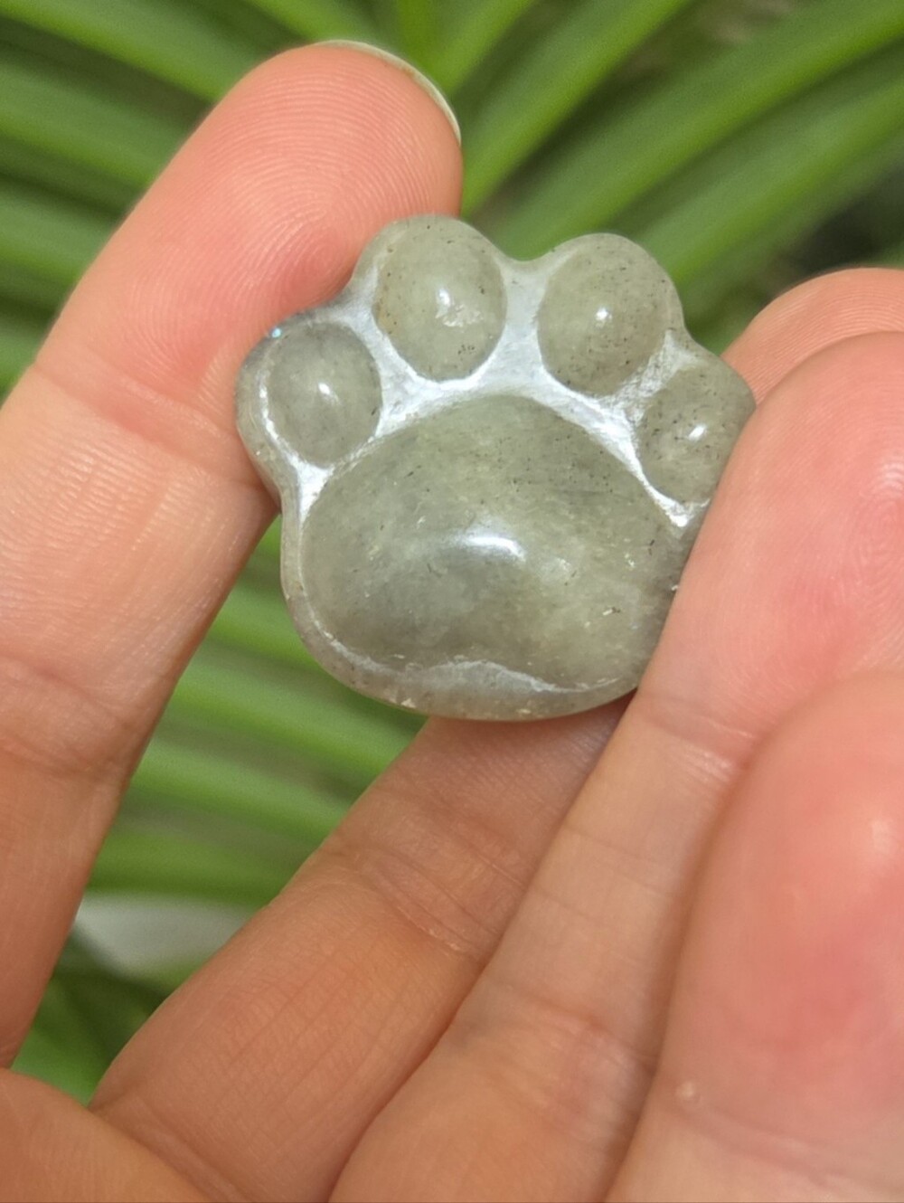 Labradorite Paw Worry Stone